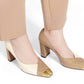 Fioni Heel Pumps - Beige/Off White