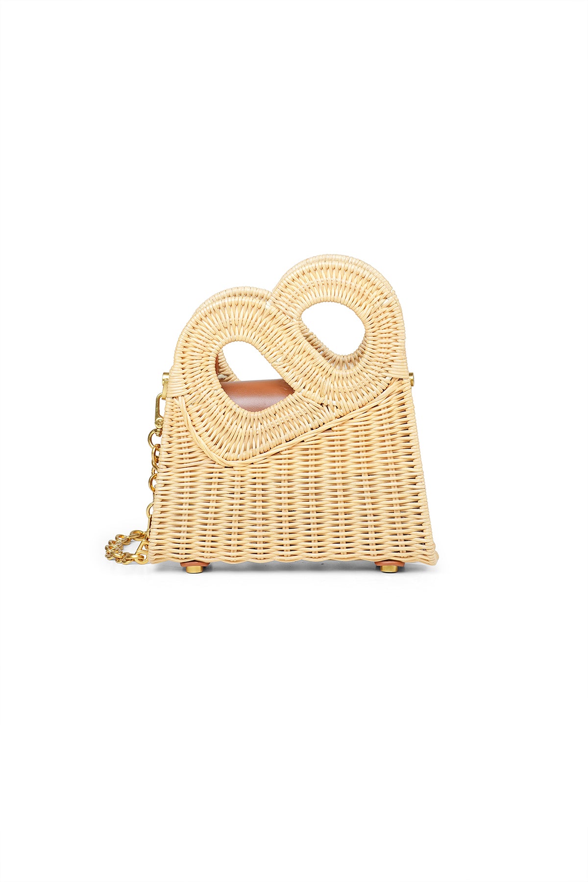 Hold Me Rattan Bag Small - Caramel