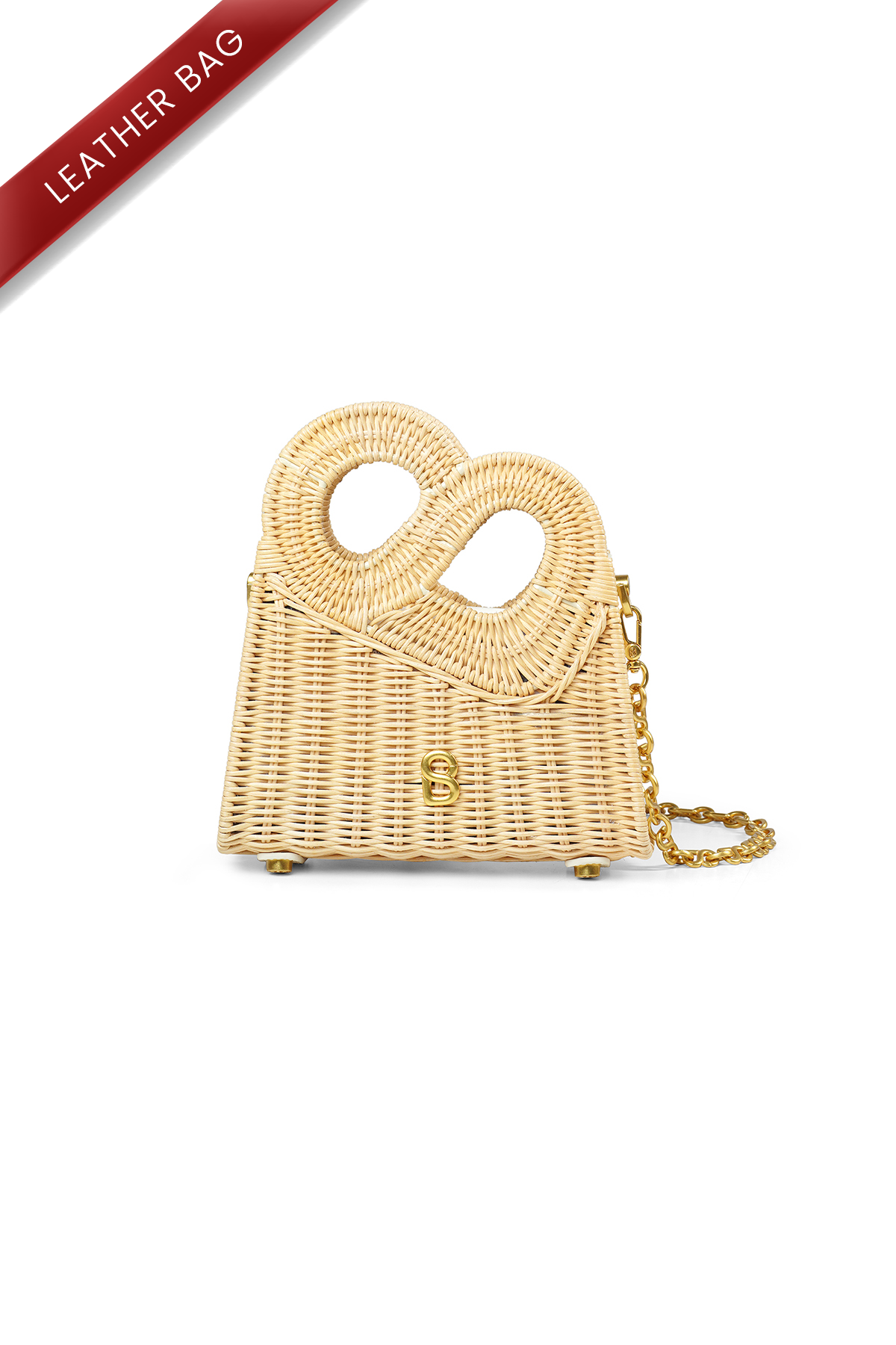 Hold Me Rattan Bag Small - White