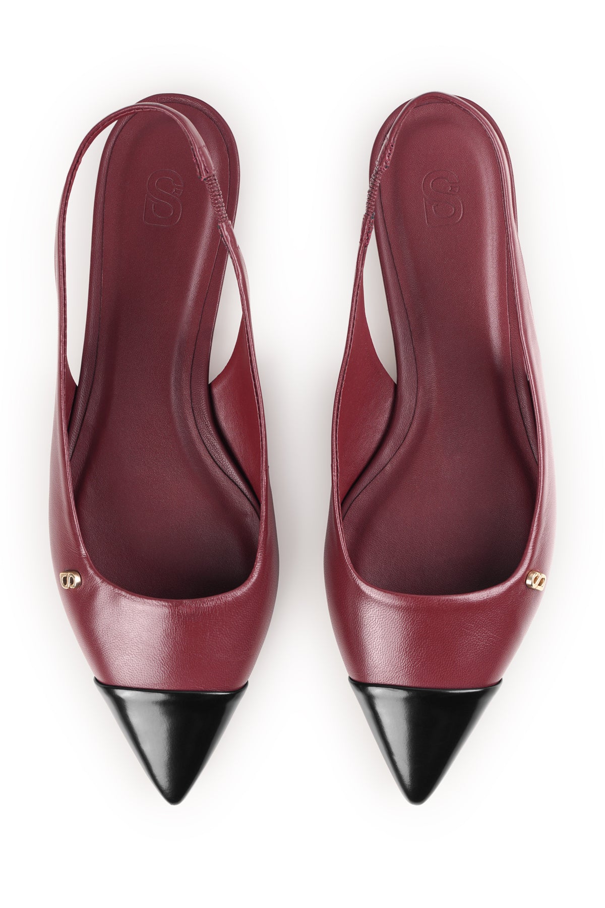 Burgundy slingback shops shoes