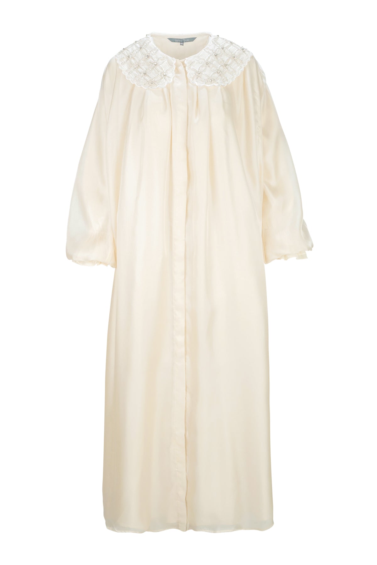 Lenuta Puff Dress - Cream – Buttonscarves