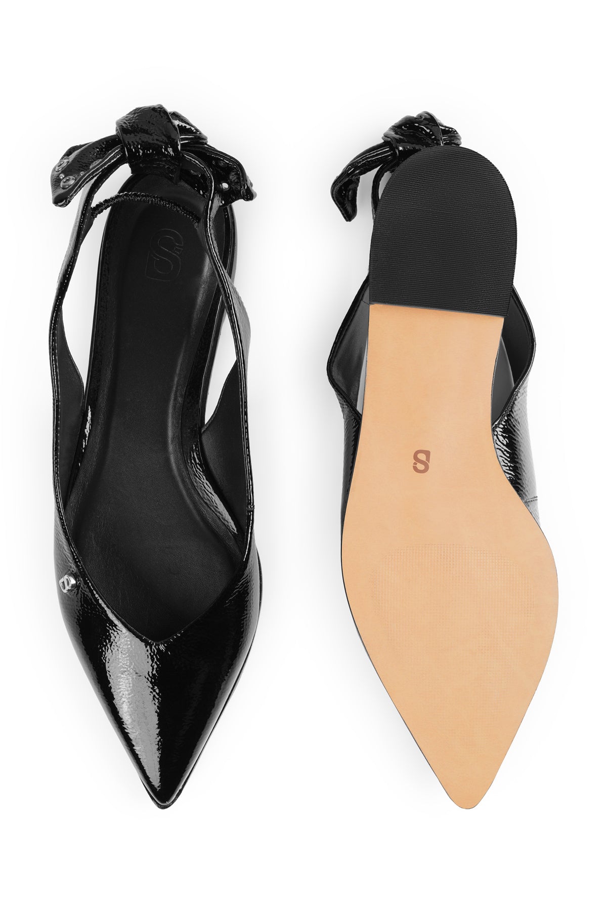 Lola Slingback Shoes - Black