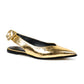 Lola Slingback Shoes - Gold