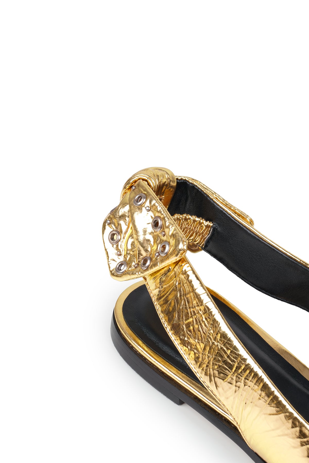 Lola Slingback Shoes - Gold