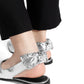 Lola Slingback Shoes - Silver