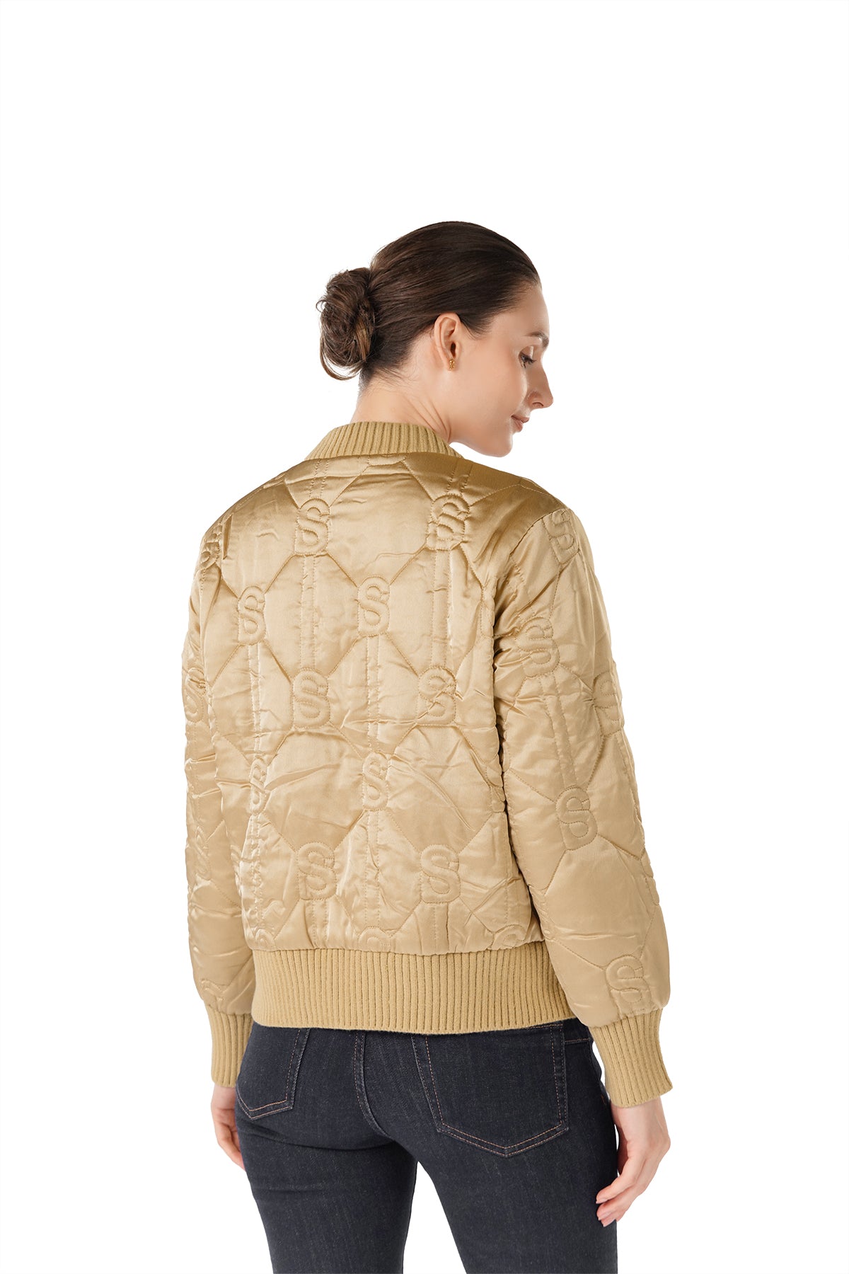 Lucy Bomber Jacket - Beige