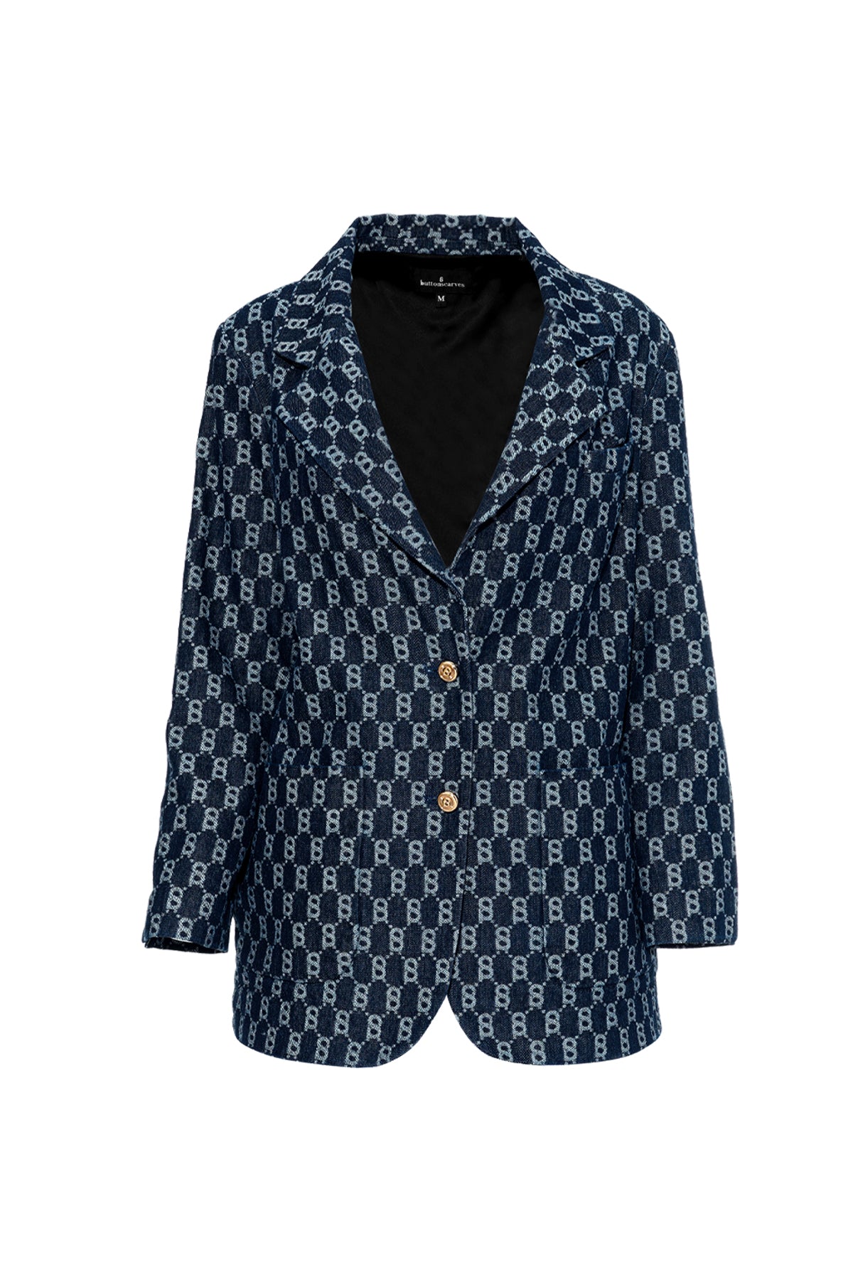 Monogram Blazer Denim - Blue