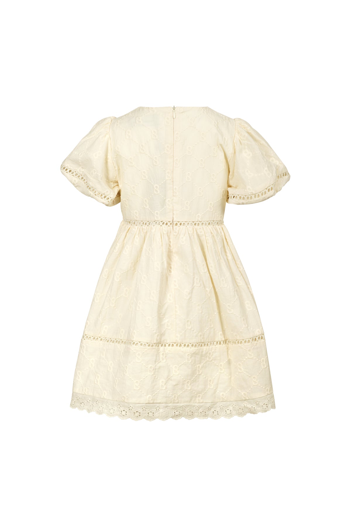 Monogram Beverly Puffy Dress - Cream