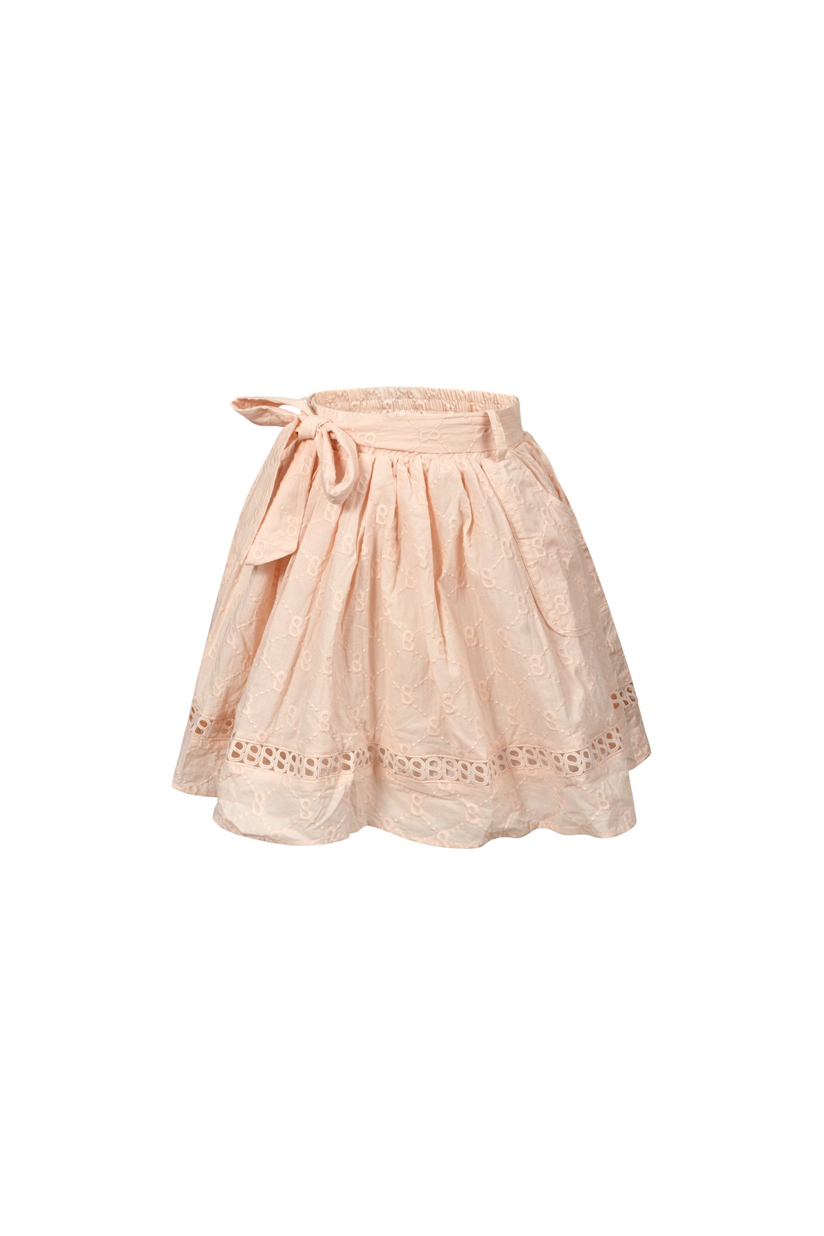 Monogram Beverly Skirt - Peach Skin