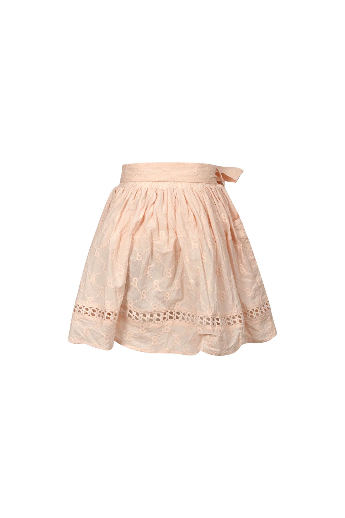 Monogram Beverly Skirt - Peach Skin