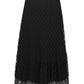 Monogram Embroidery Skirt - Black