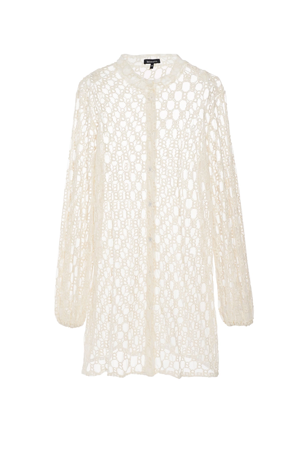 Monogram Embroidery Tunic - Cream – Buttonscarves