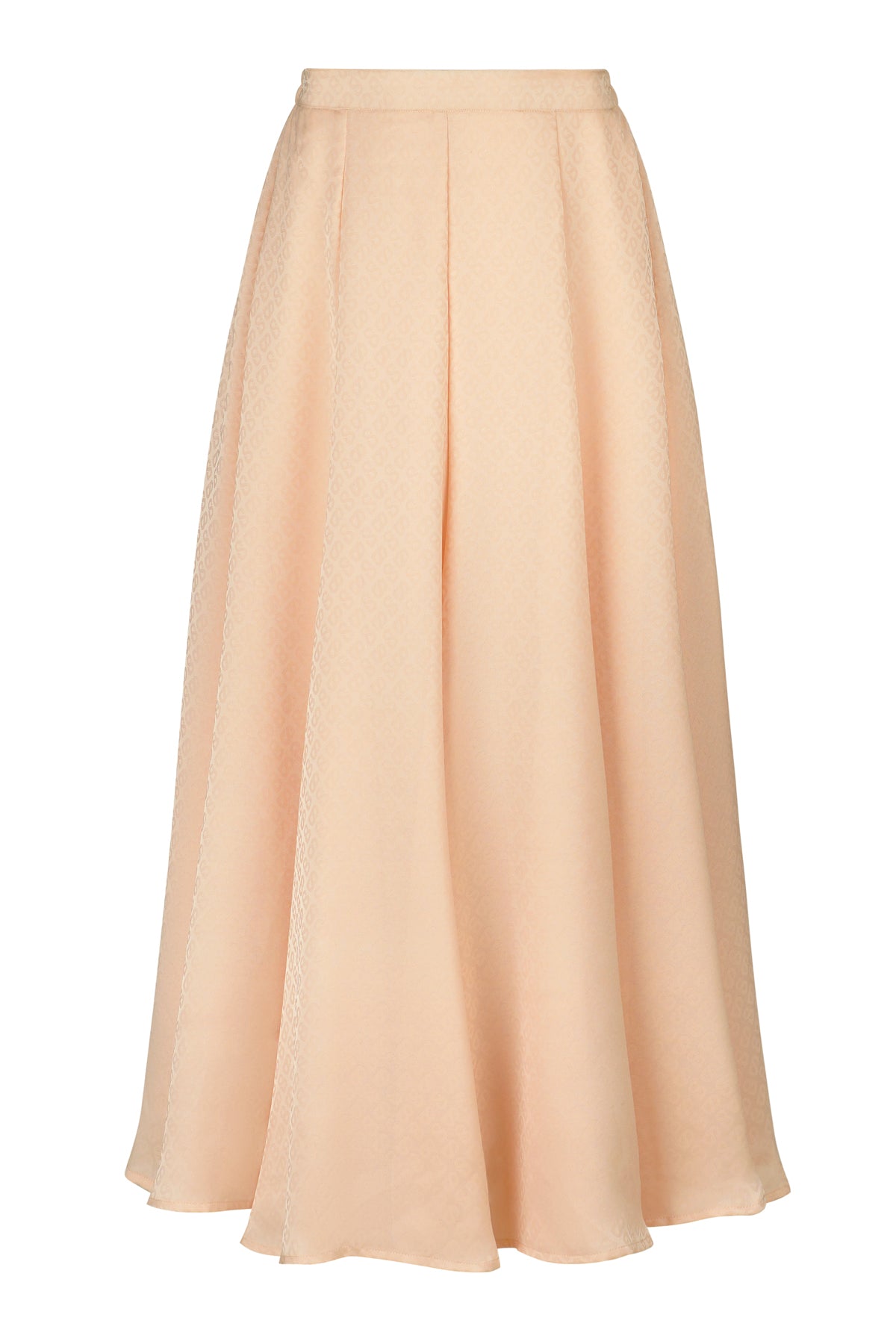 Monogram Satin Skirt - Pink