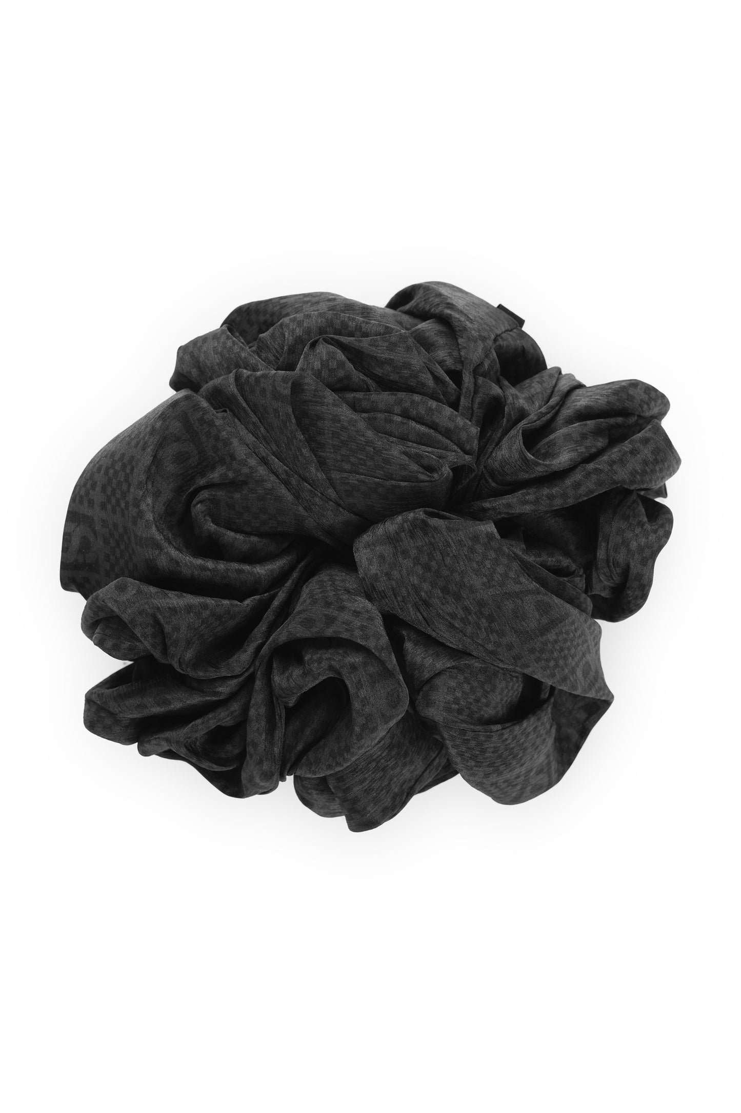 Plaid Scrunchie - Black