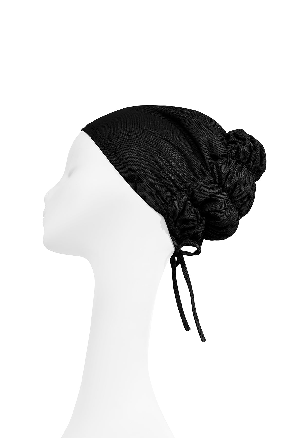 Pleated Back Inner Cap - Black