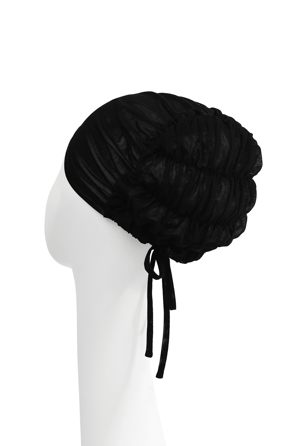 Pleated Back Inner Cap - Black