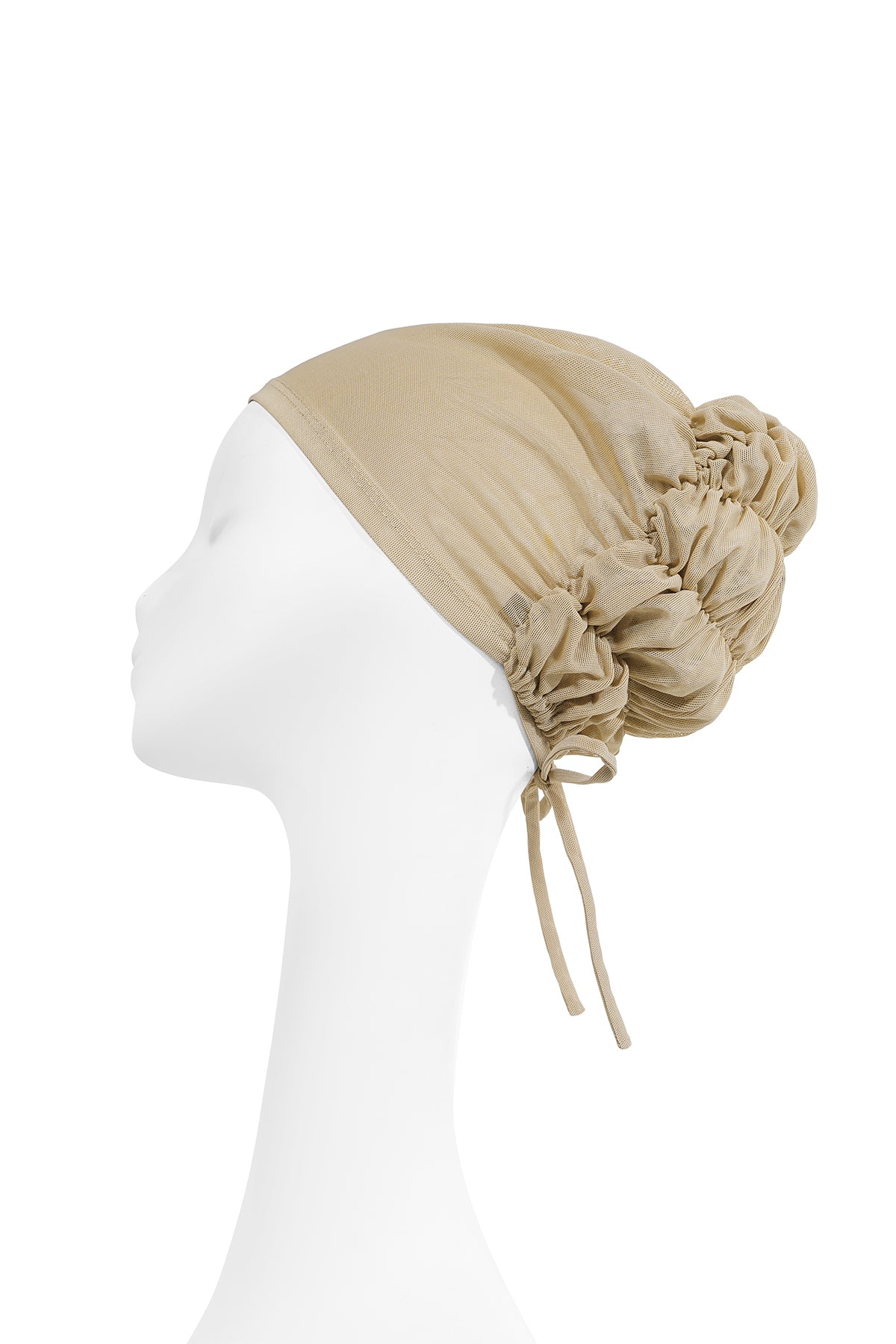 Pleated Back Inner Cap - Latte