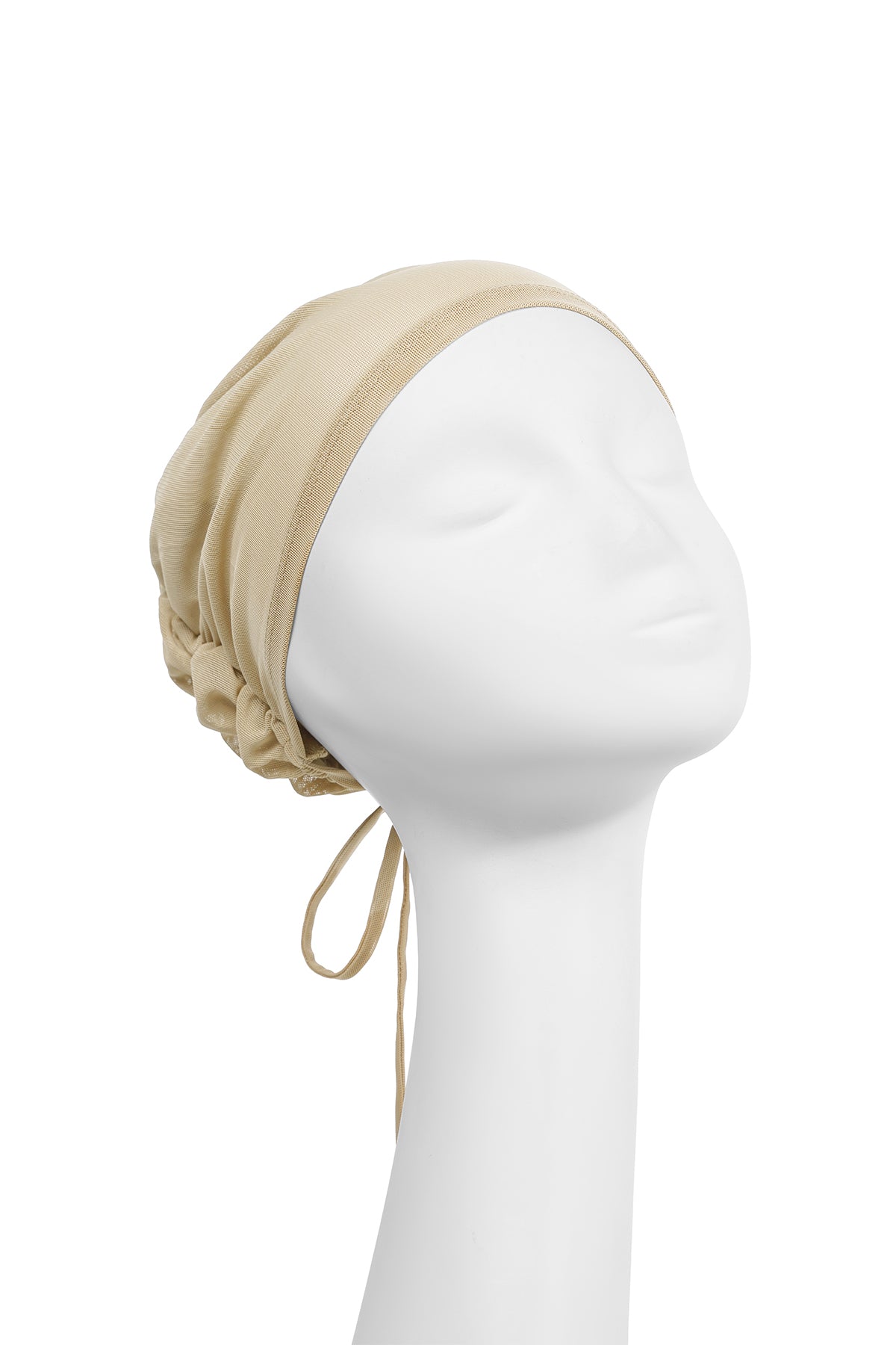 Pleated Back Inner Cap - Latte