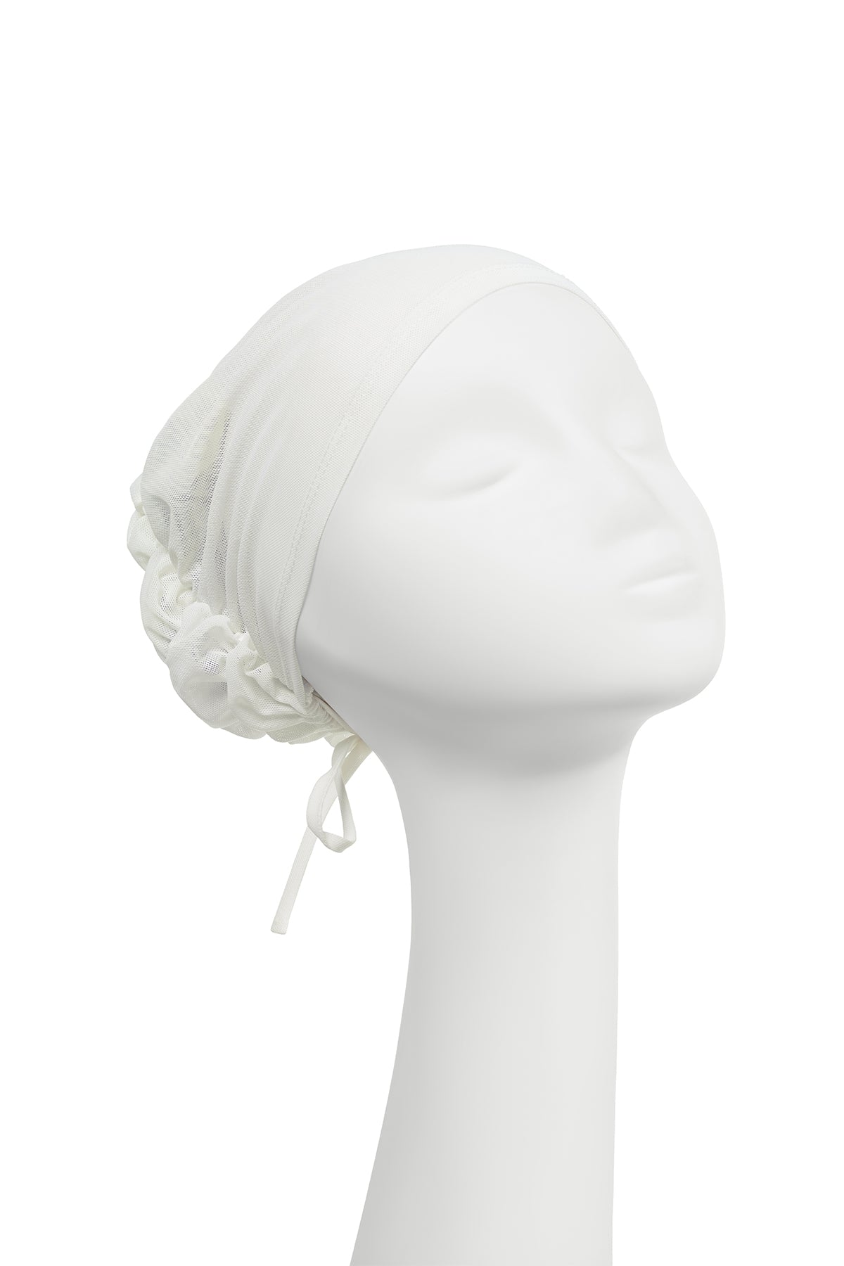 Pleated Back Inner Cap - White