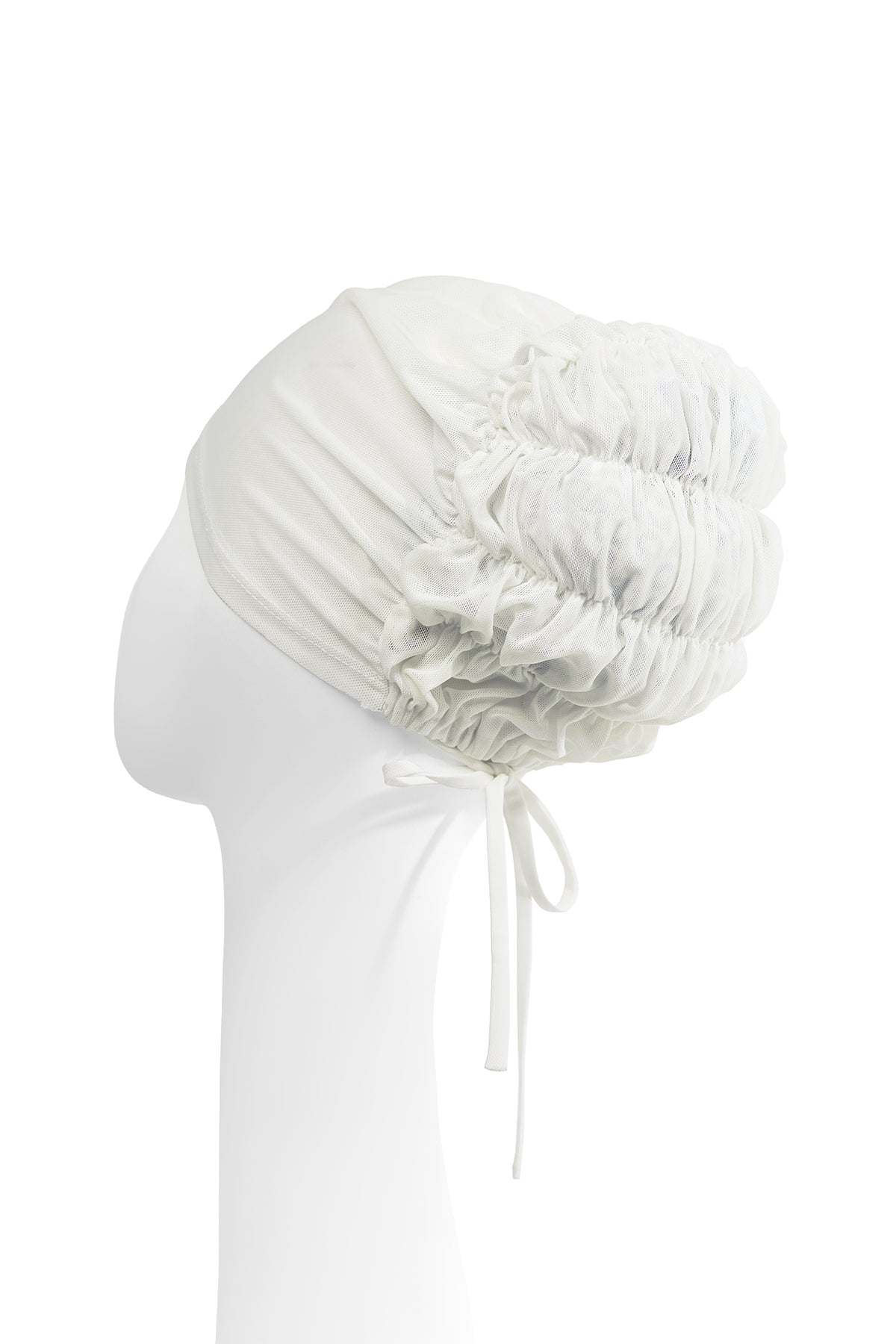 Pleated Back Inner Cap - White