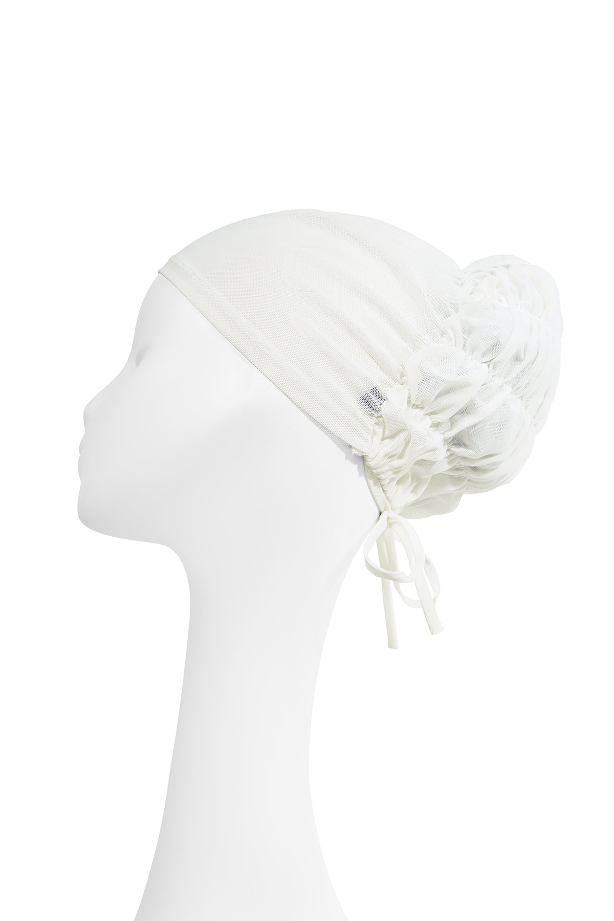 Pleated Back Inner Cap - White