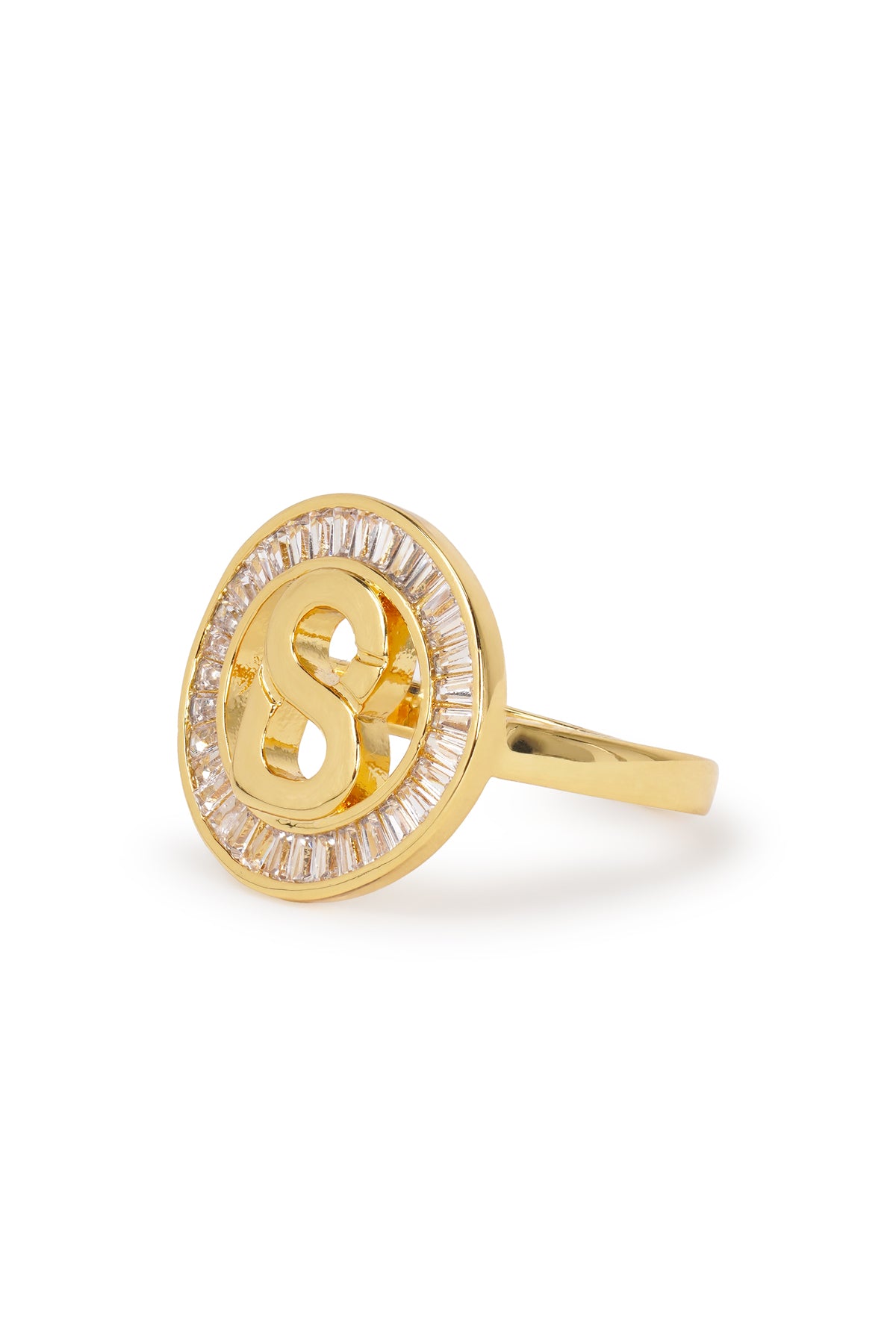 Round Ring Brooch - Gold