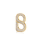 Signature Crystal Ring Brooch - Gold