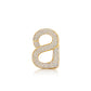 Signature Crystal Ring Brooch - Gold