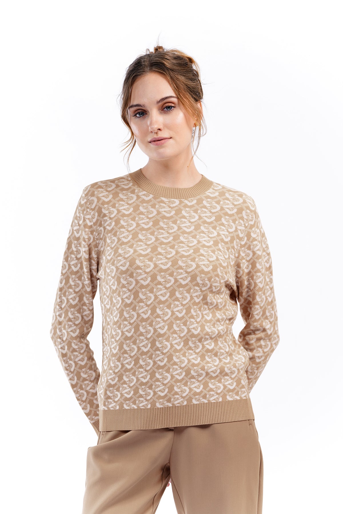 Wicker Sweatshirt - Camel