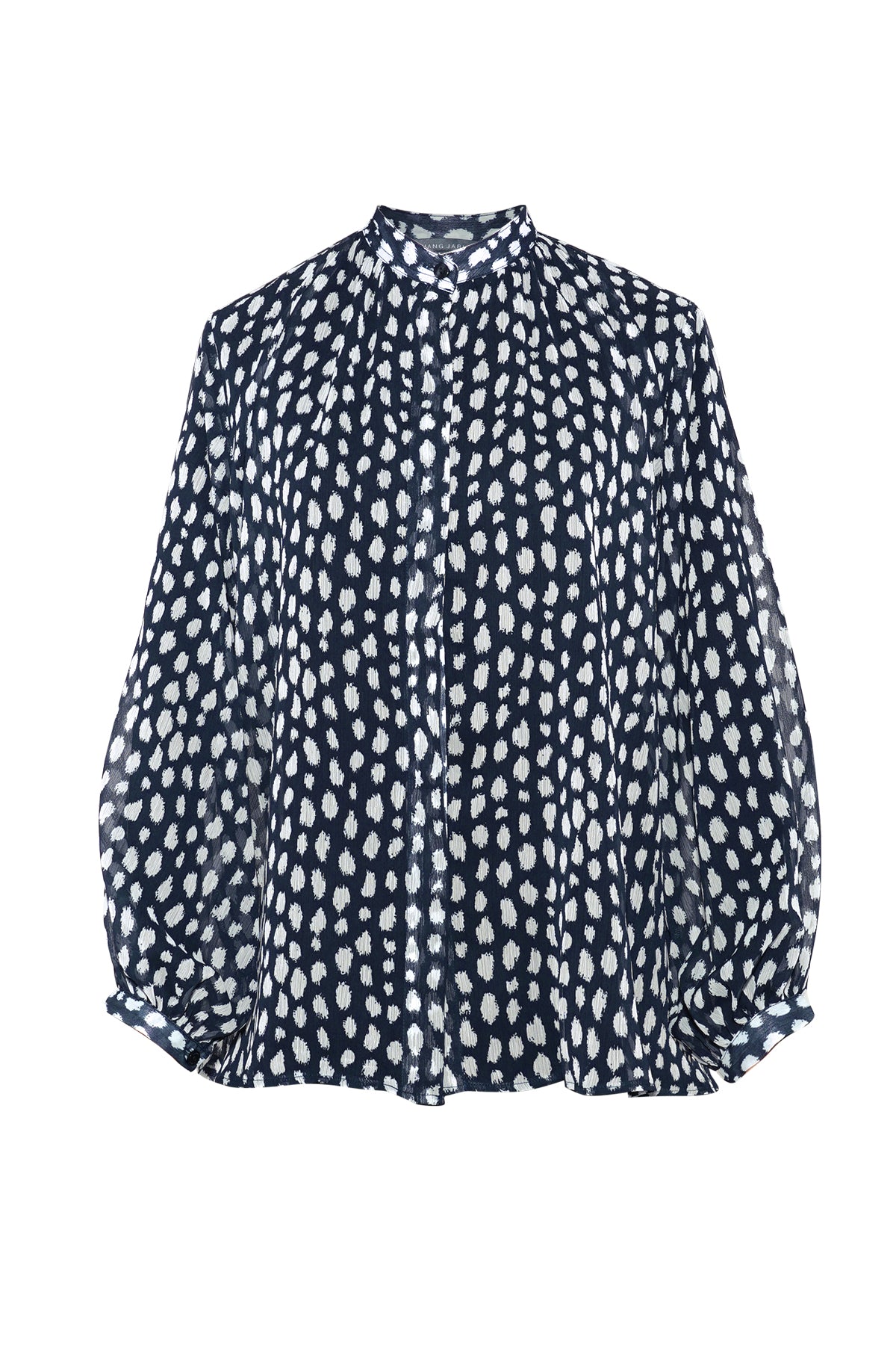 Yura Puffy Shirt - Navy – Buttonscarves