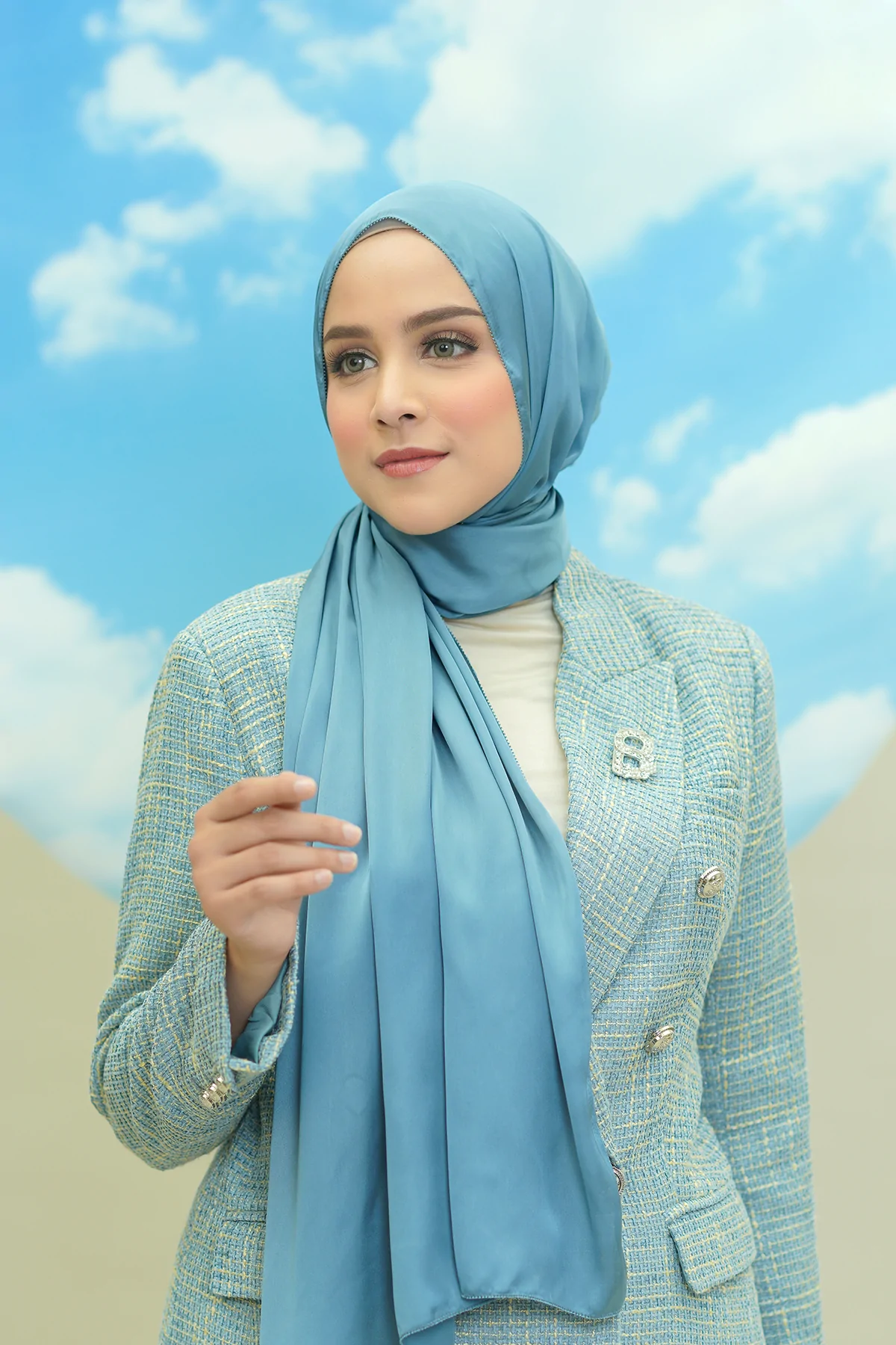 Alma Shawl 3.0 - Ashley Blue