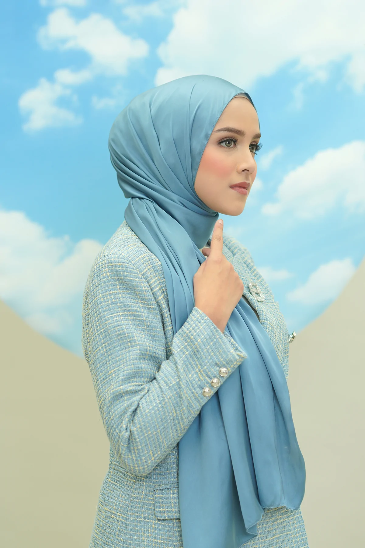 Alma Shawl 3.0 - Ashley Blue