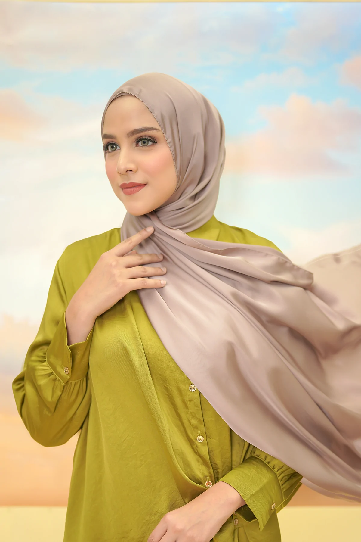 Women's Hijab Scarves - Premium Hijab - Buttonscarves