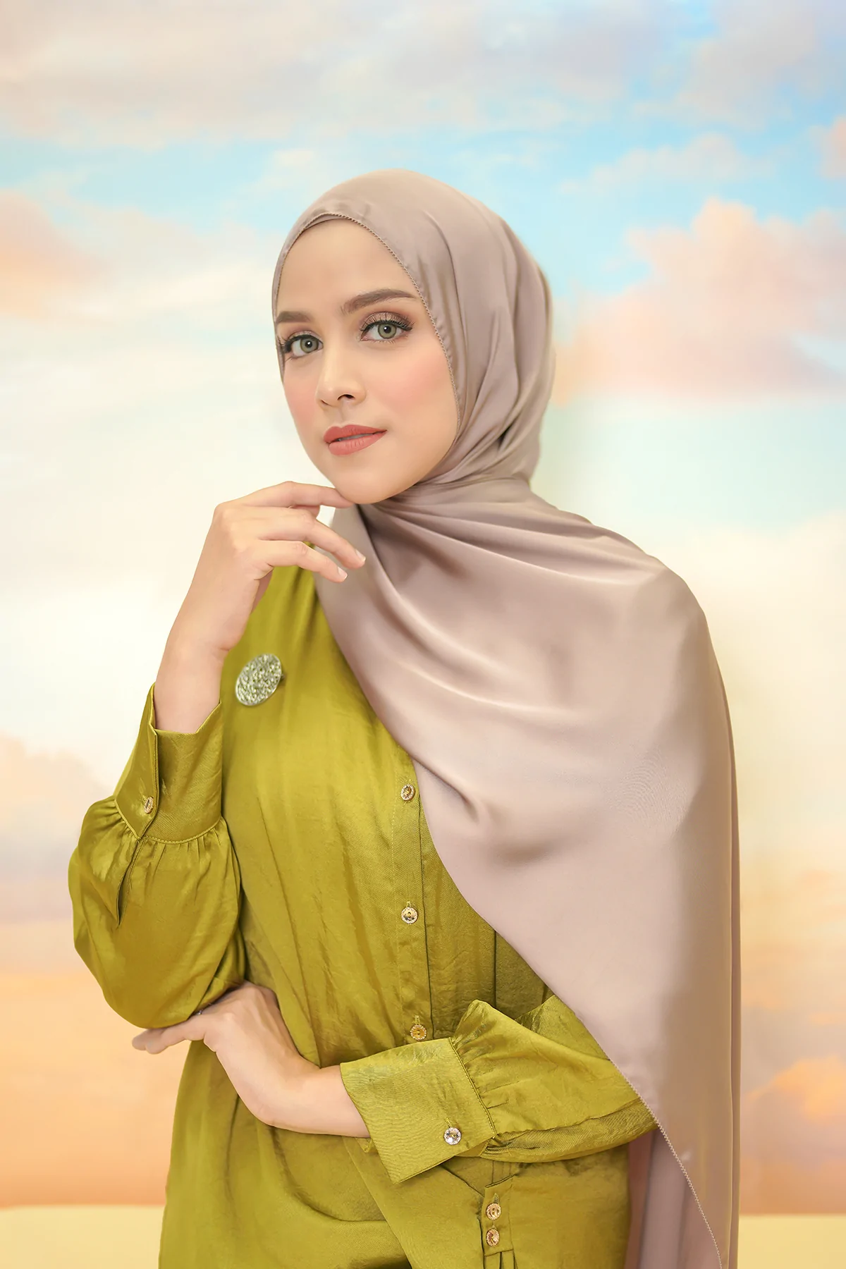 Women's Hijab Scarves - Premium Hijab - Buttonscarves