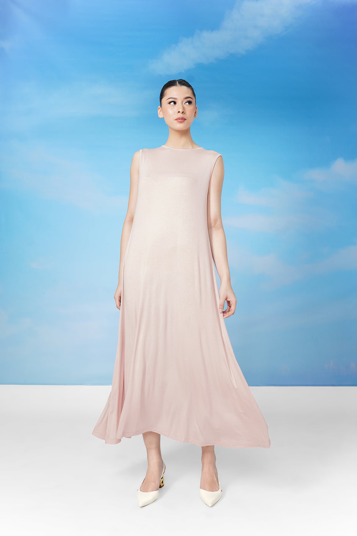 Sleeveless Inner Dress - Whisper Pink