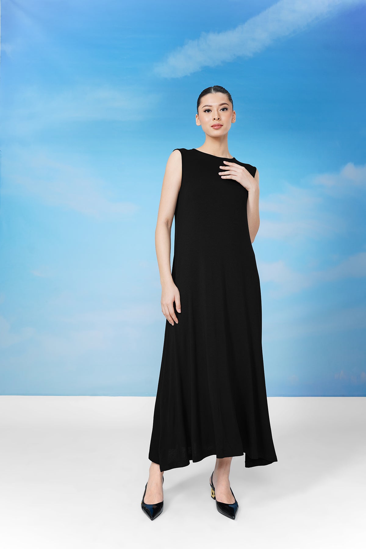 Sleeveless Inner Dress - Black