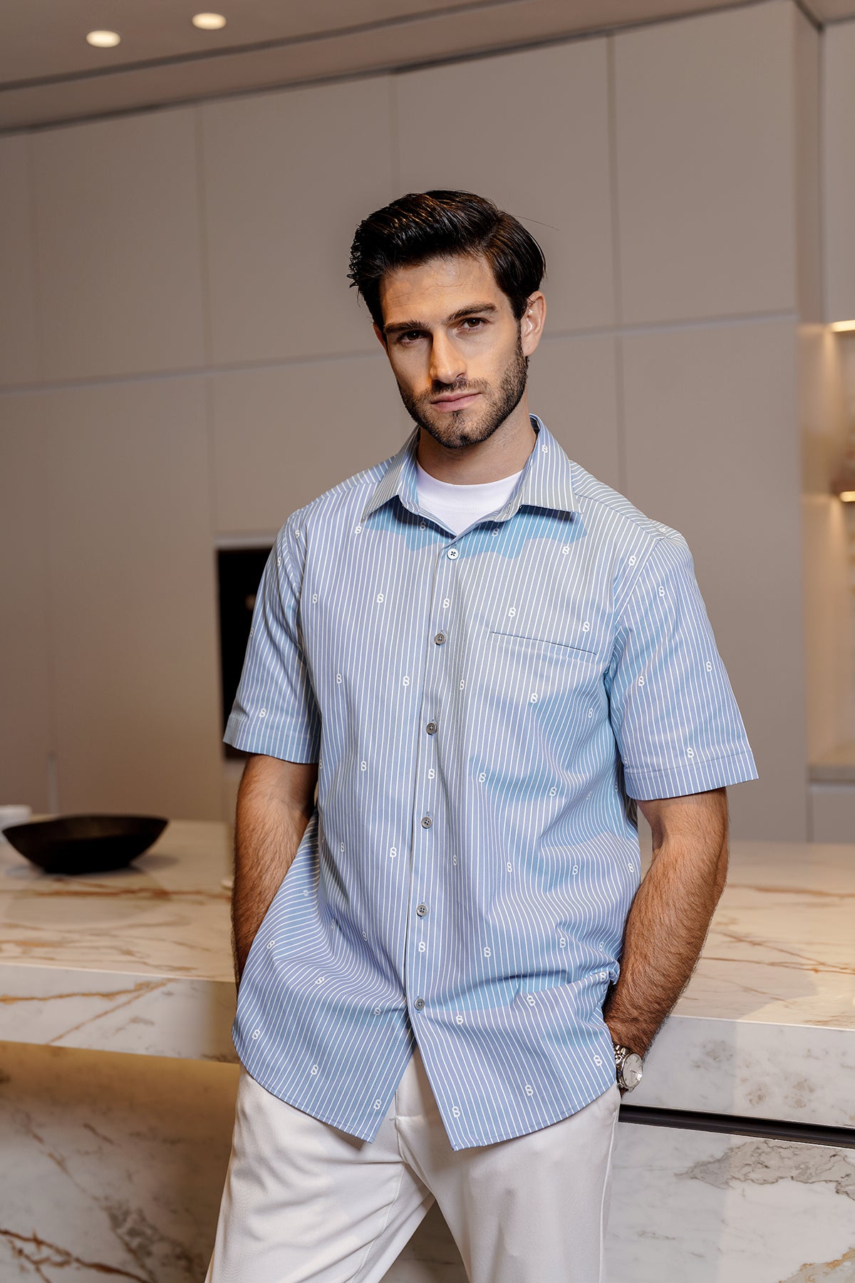 Ligna Men Shirt - Blue