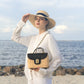 Alma Rattan Bag Medium - Black