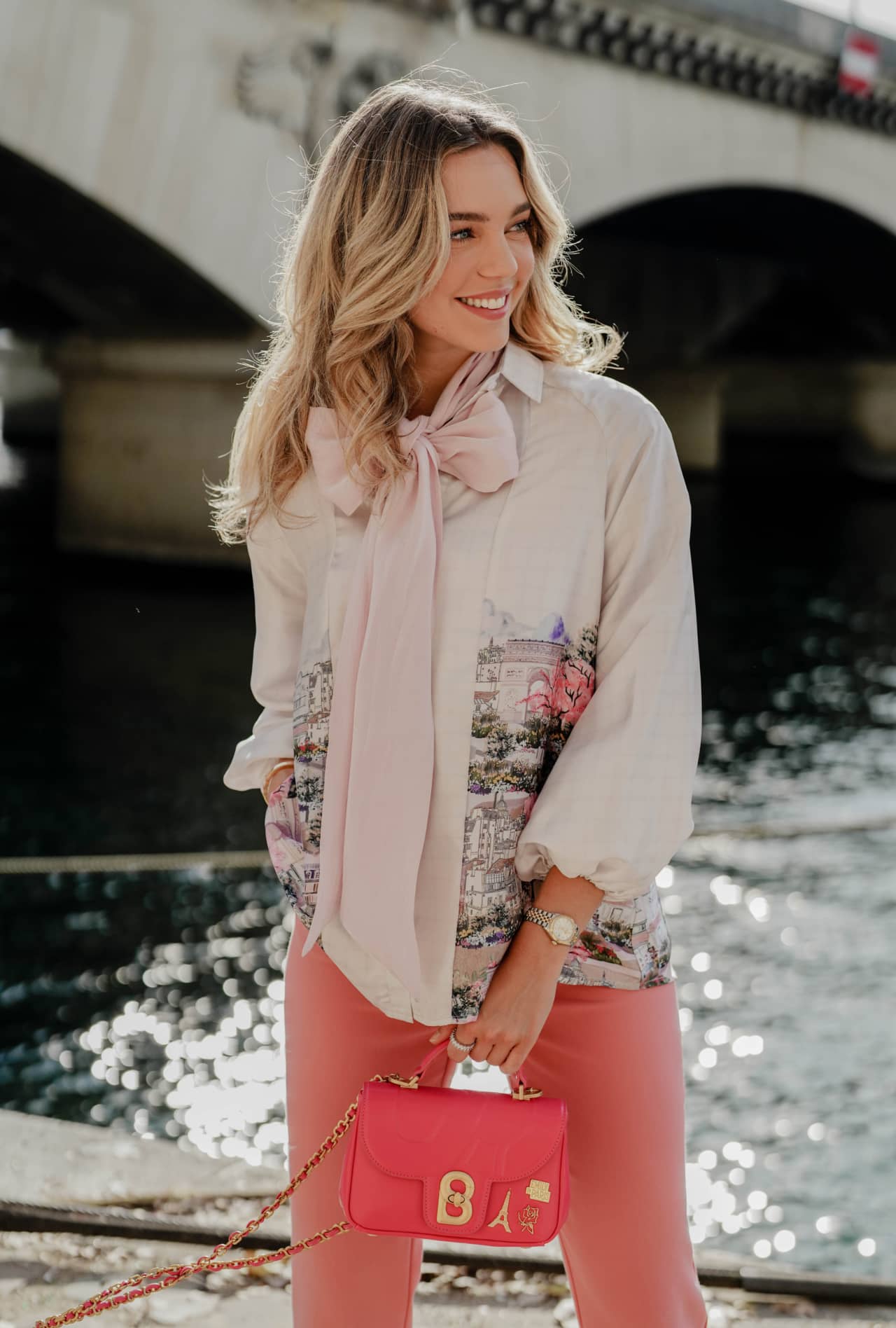An Unexpected Way to Style a Floral Blouse