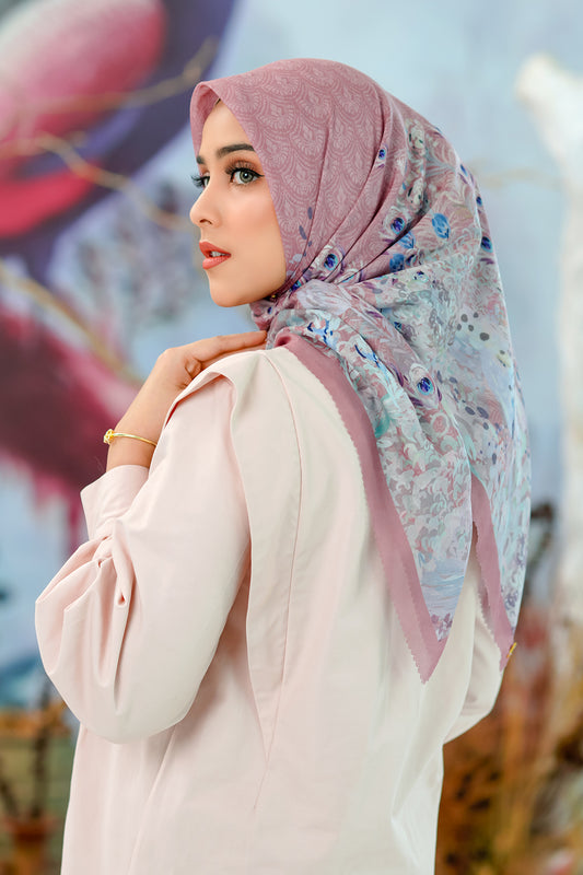 Jual Tas Buttonscarves The Ederra 2.0 Square - Flamingo - Kota