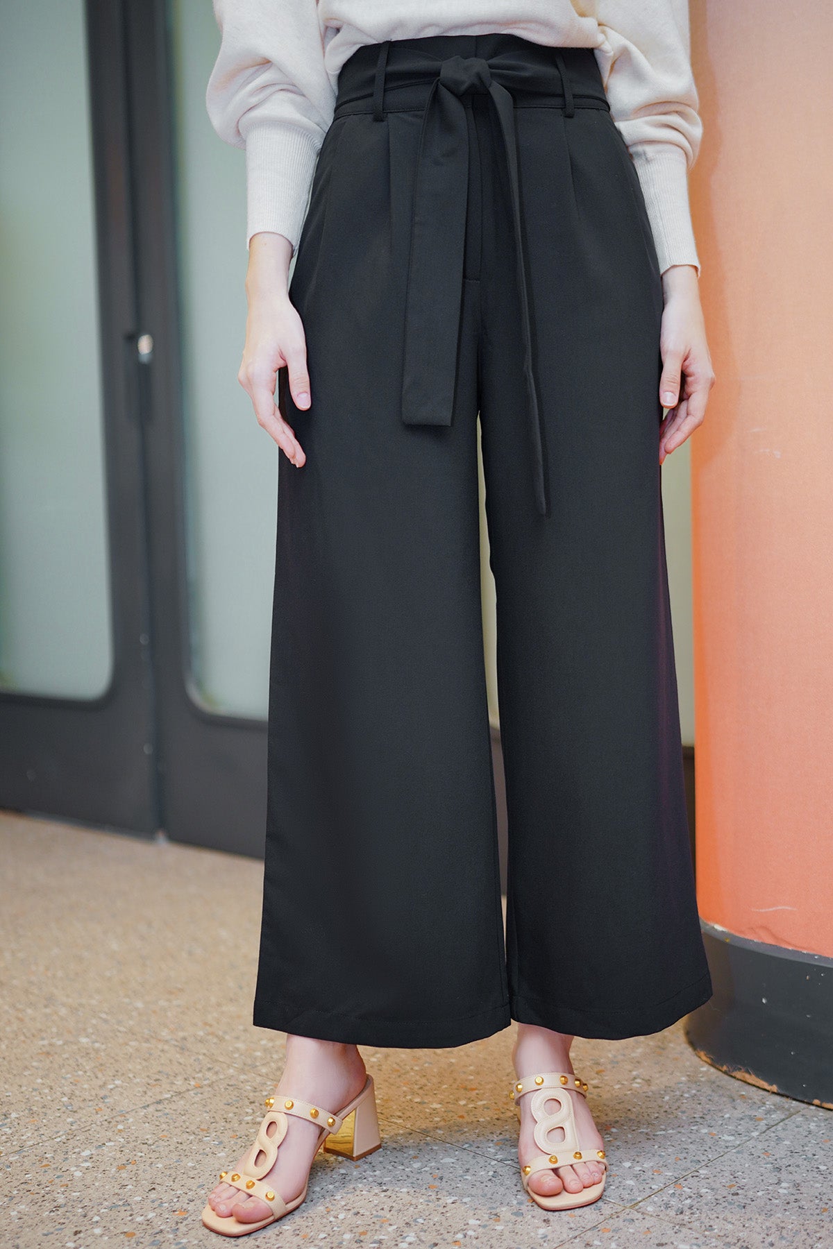 Elena Pants - Black – Buttonscarves