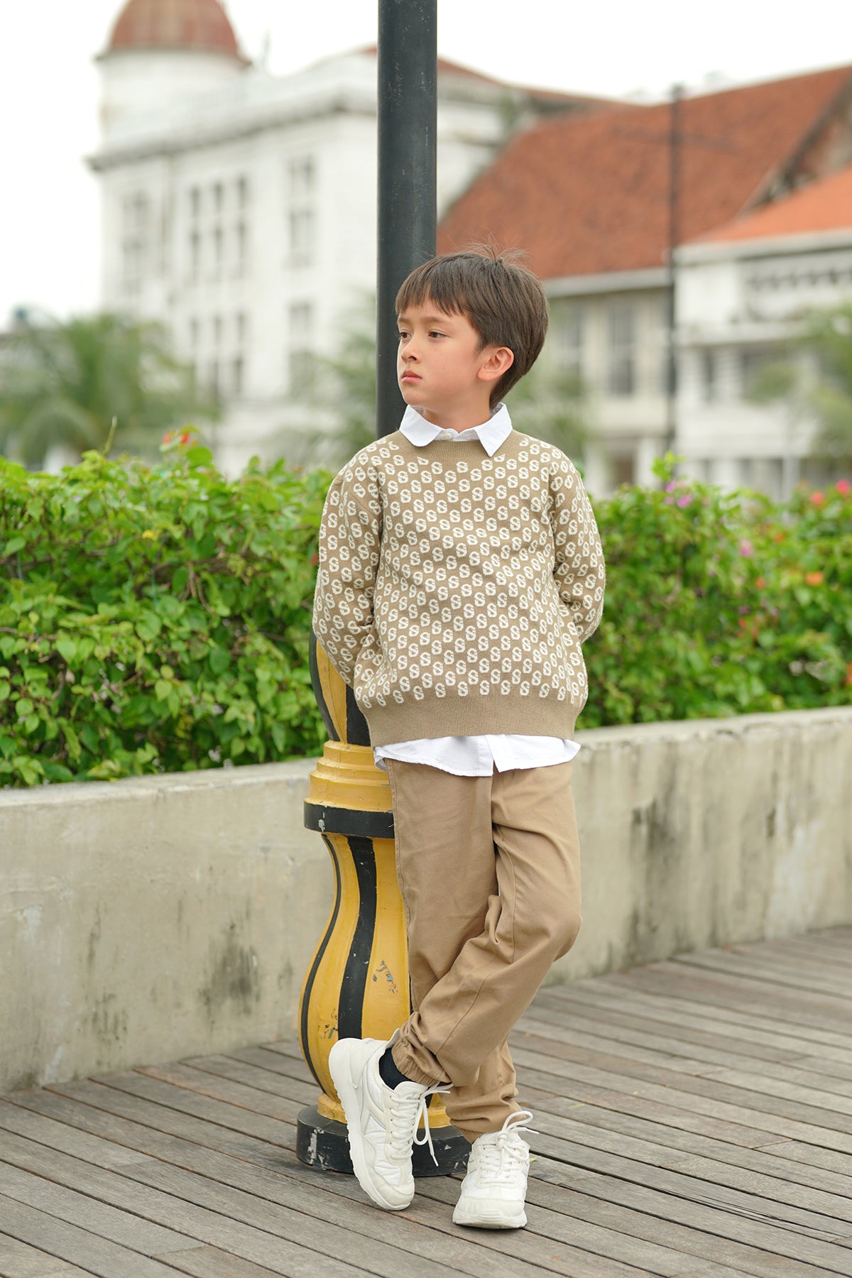 Boys gold sweater best sale