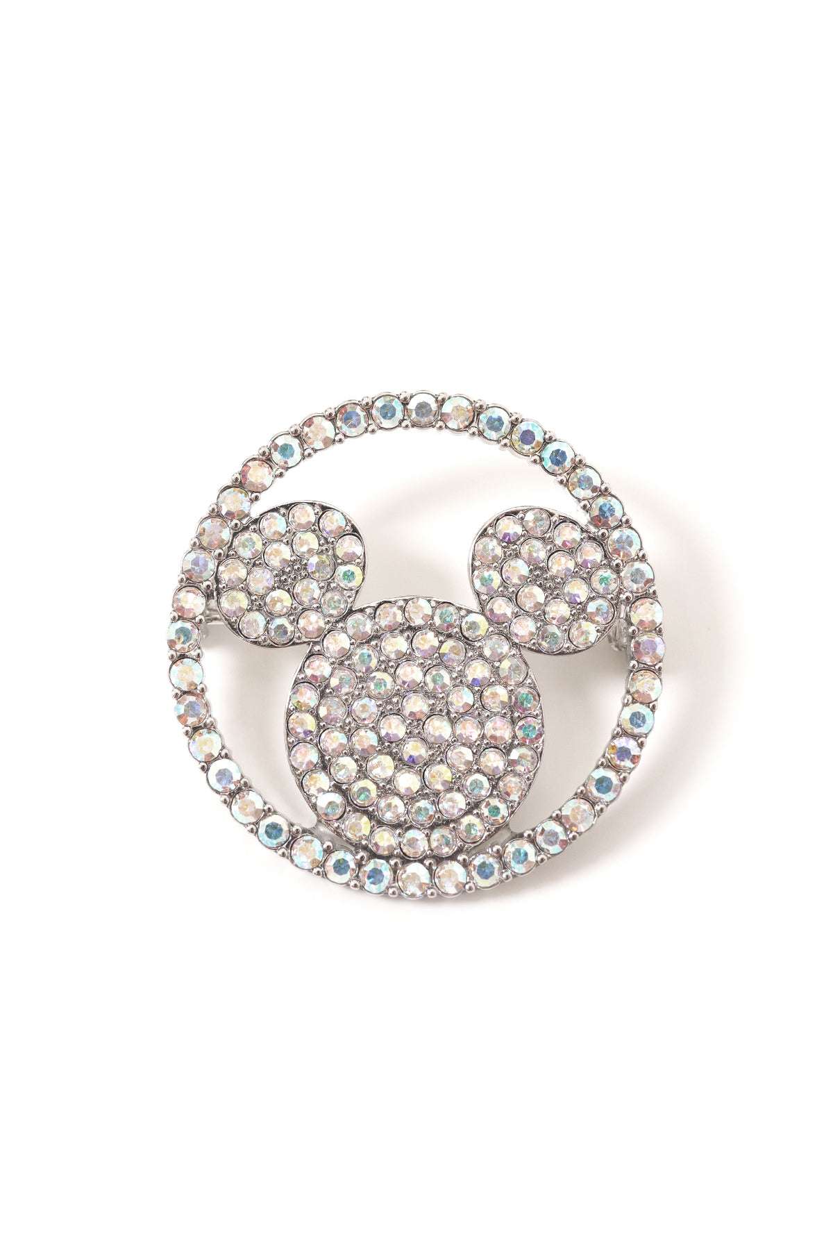 Disney x Buttonscarves Round Brooch - Silver