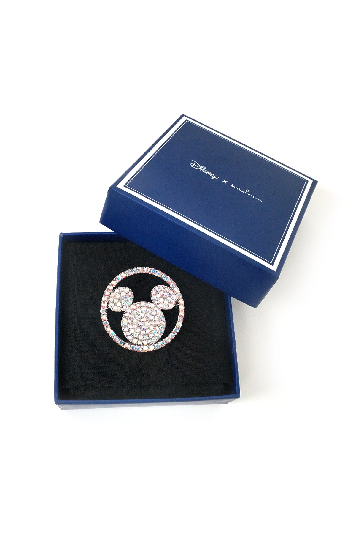 Disney x Buttonscarves Round Brooch - Silver