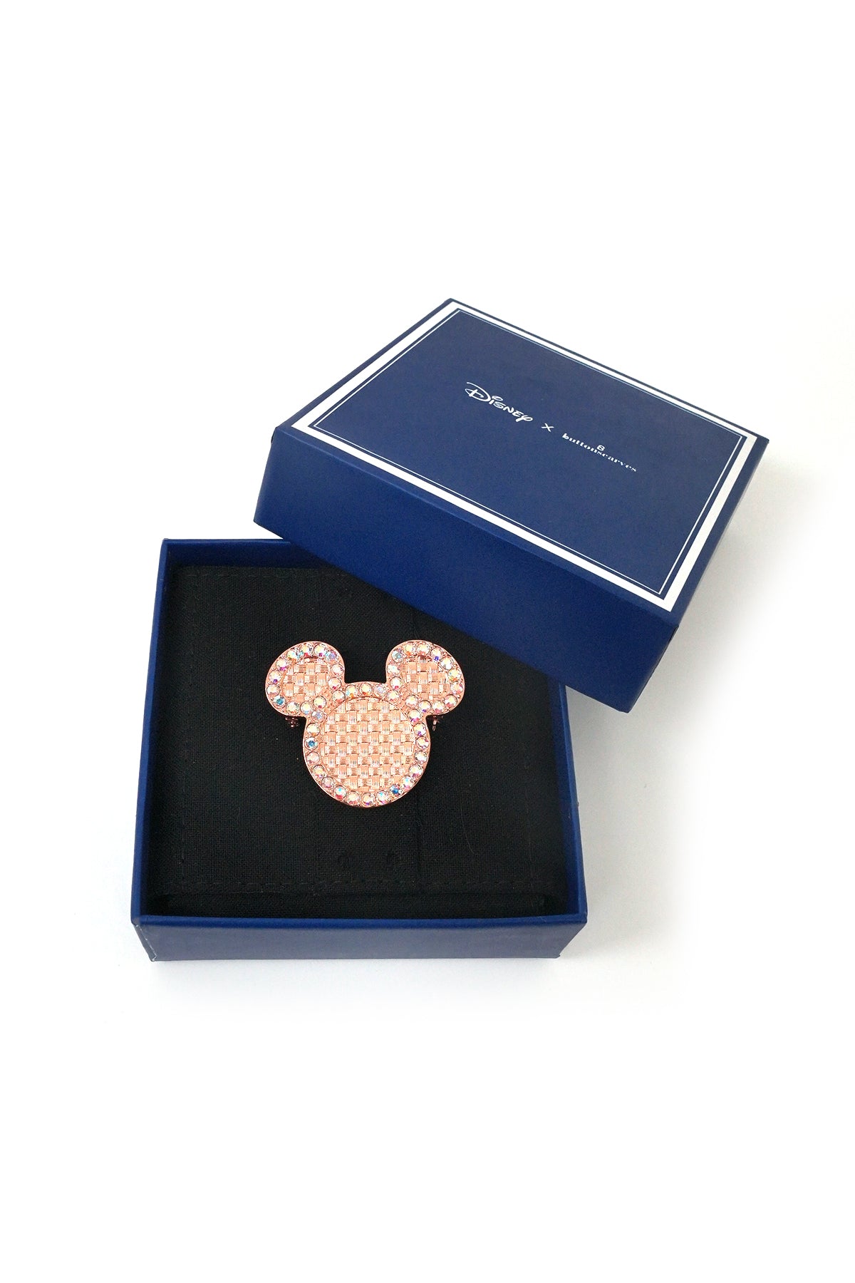 Disney x Buttonscarves Woven Brooch - Rose Gold