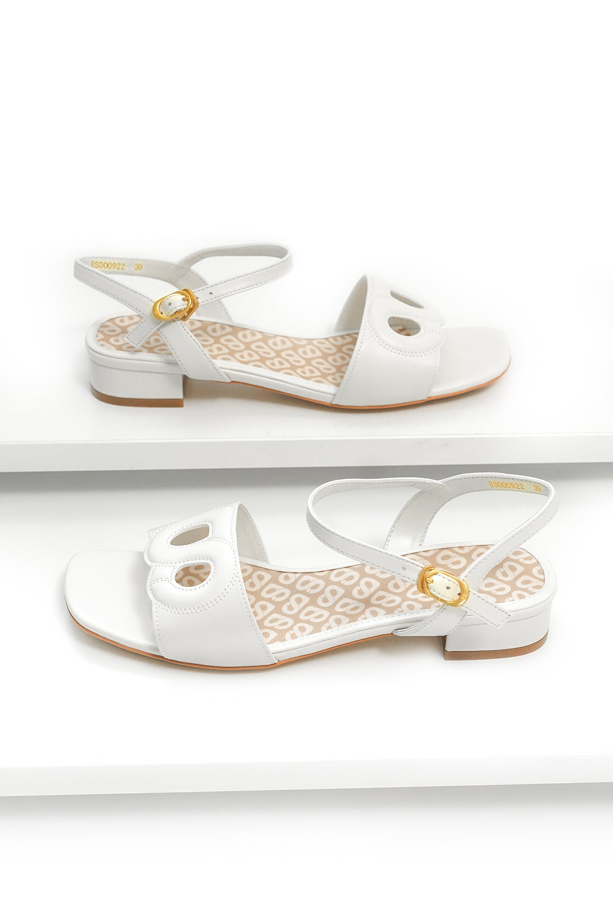 Nina Sandal - White