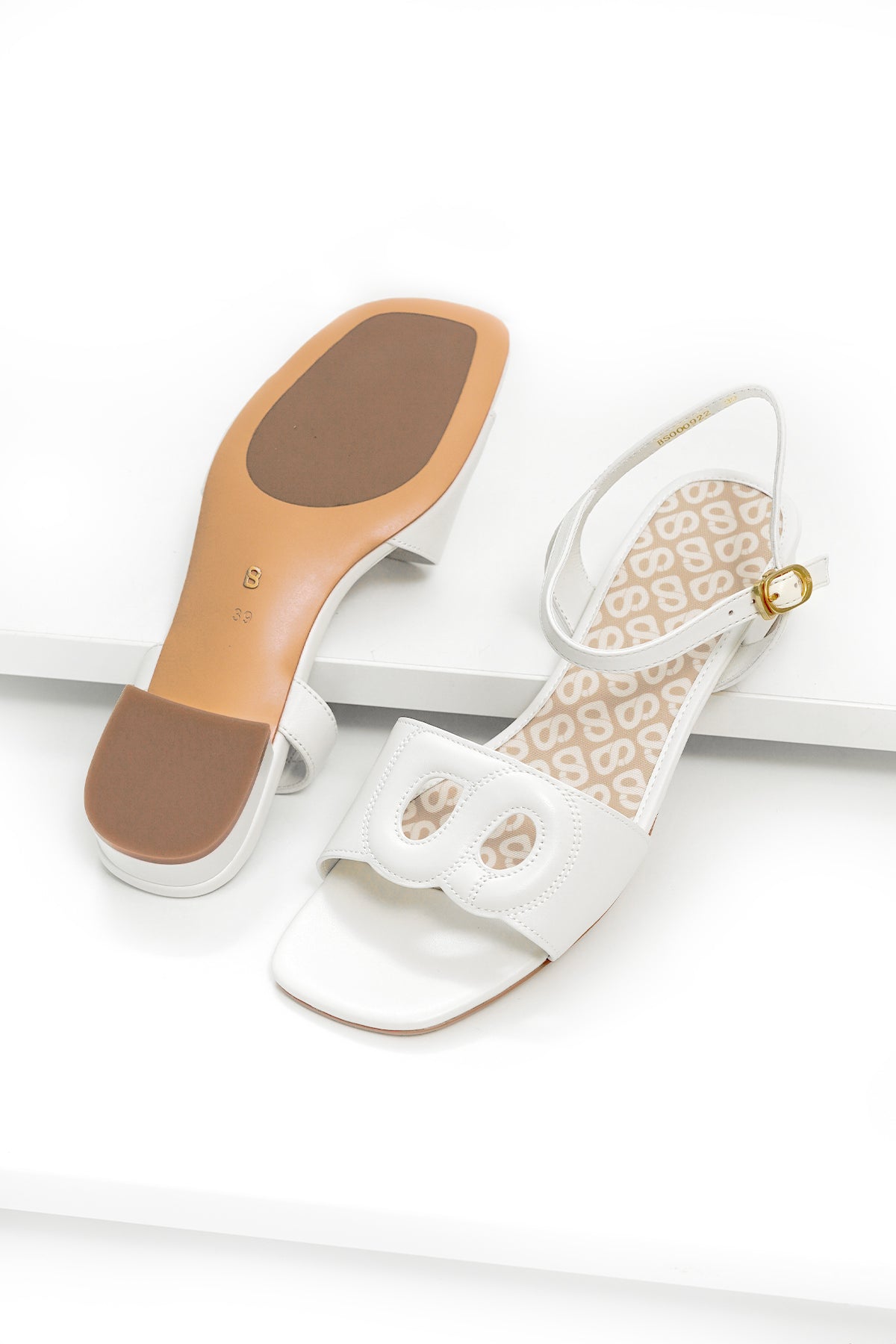 Nina Sandal - White