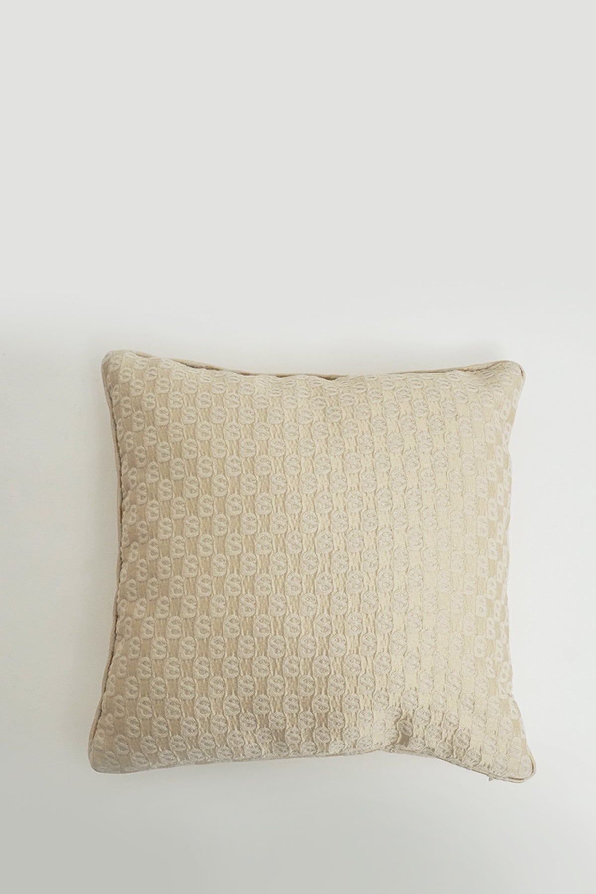 Signature Jacquard Cushion Cover 50cm - Beige