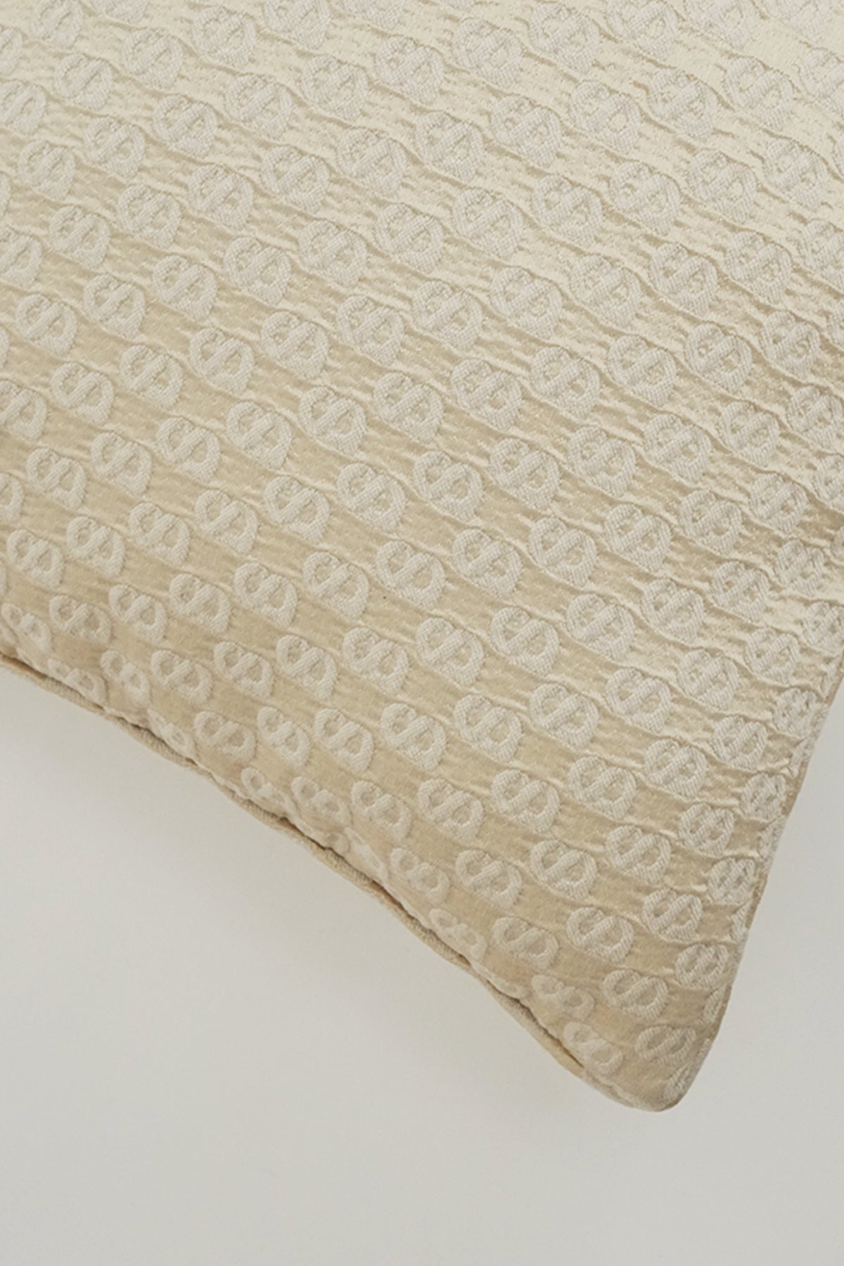 Signature Jacquard Cushion Cover 50cm - Beige