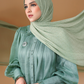 Tapis Pleated Shawl - Pistachio